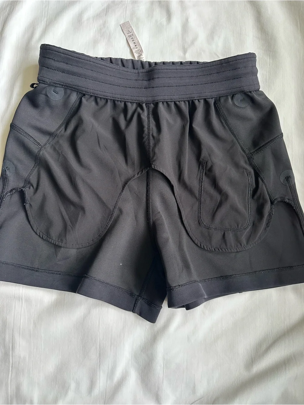 Lululemon Black Athletic Scuba-soft Drawstring Shorts